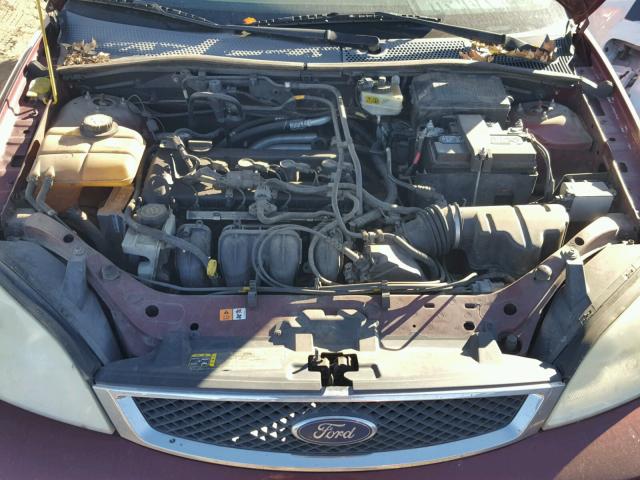 1FAFP34N17W134994 - 2007 FORD FOCUS ZX4 MAROON photo 7