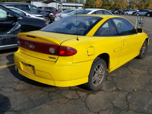 1G1JH12F247197313 - 2004 CHEVROLET CAVALIER L YELLOW photo 4