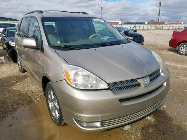 5TDZA22C34S178799 - 2004 TOYOTA SIENNA XLE GOLD photo 1