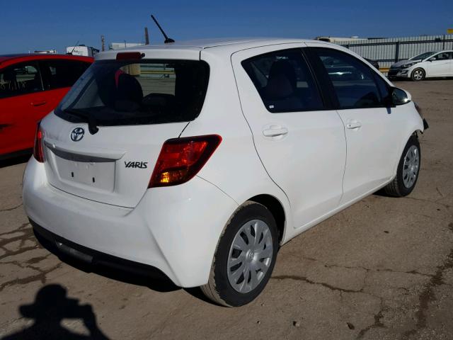 VNKKTUD30HA081669 - 2017 TOYOTA YARIS L WHITE photo 4