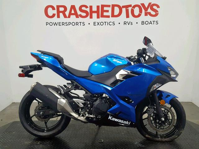 JKAEXKH15JDA08242 - 2018 KAWASAKI EX400 BLUE photo 1