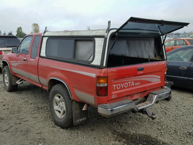 JT4VN13G7R5139404 - 1994 TOYOTA PICKUP 1/2 RED photo 3