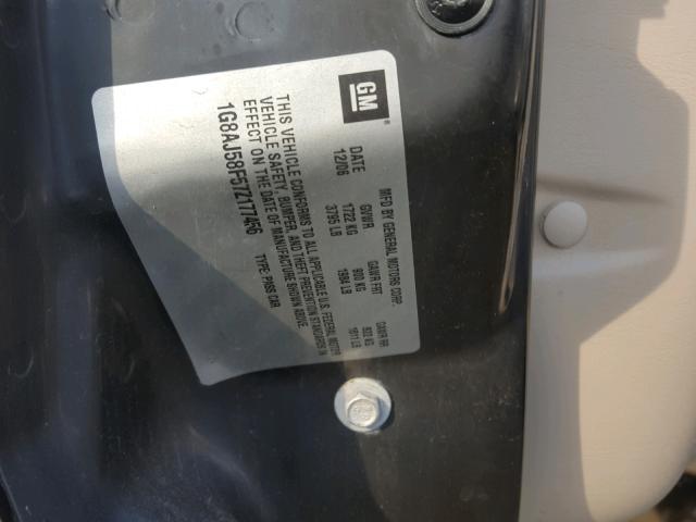 1G8AJ58F57Z177456 - 2007 SATURN ION LEVEL TAN photo 10