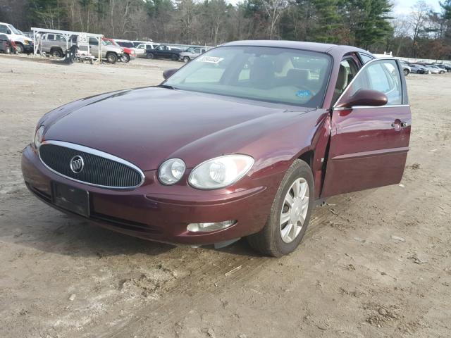 2G4WC582571244774 - 2007 BUICK LACROSSE C RED photo 2