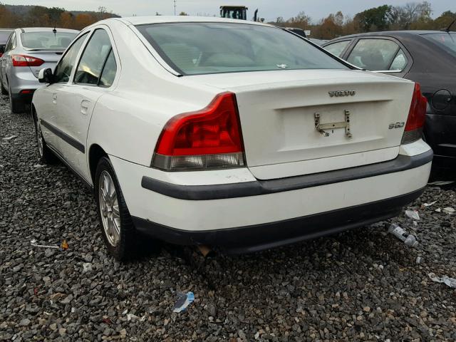 YV1RS61T432259770 - 2003 VOLVO S60 WHITE photo 3