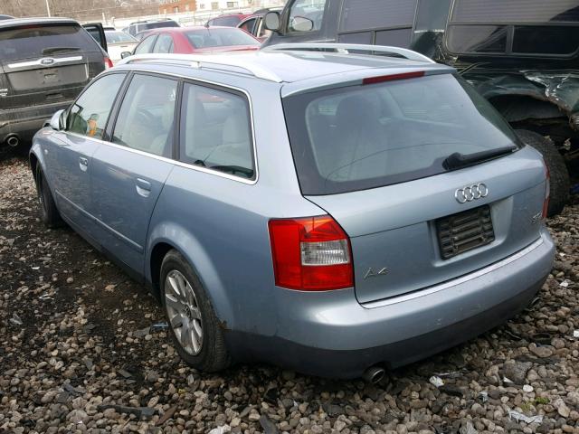 WAUVT68E32A266011 - 2002 AUDI A4 3.0 AVA BLUE photo 3