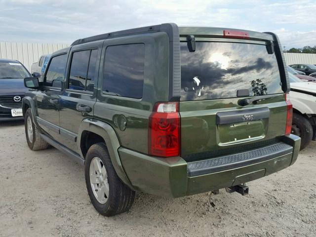1J8HH48K26C297846 - 2006 JEEP COMMANDER 绿色 照片 3