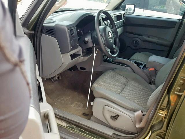 1J8HH48K26C297846 - 2006 JEEP COMMANDER 绿色 照片 9