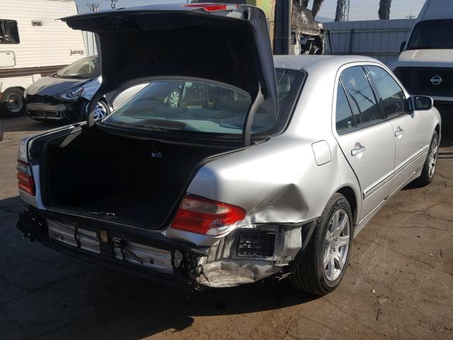 WDBJF65J31B170963 - 2001 MERCEDES-BENZ E 320 GRAY photo 4