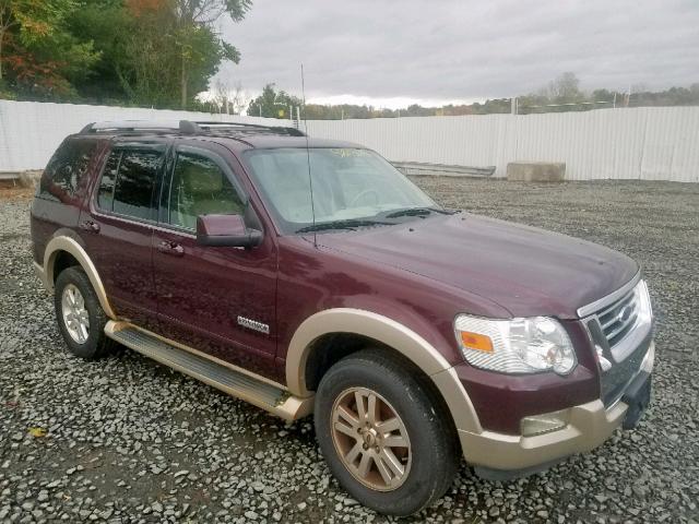 1FMEU74EX6ZA10270 - 2006 FORD EXPLORER E MAROON photo 1