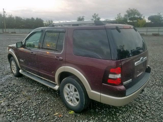 1FMEU74EX6ZA10270 - 2006 FORD EXPLORER E MAROON photo 3