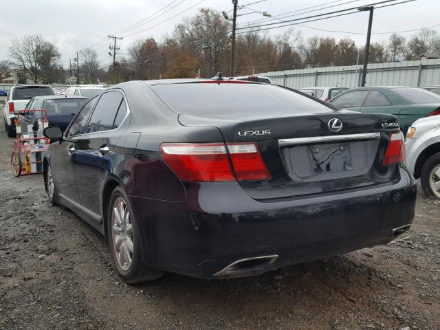 JTHGL46F875004642 - 2007 LEXUS LS 460L BLACK photo 3