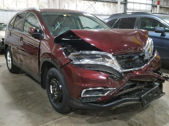 5J6RM4H78FL007185 - 2015 HONDA CR-V EXL RED photo 1