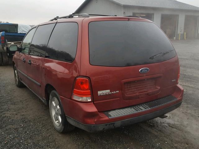 2FMZA57664BA92985 - 2004 FORD FREESTAR S RED photo 3