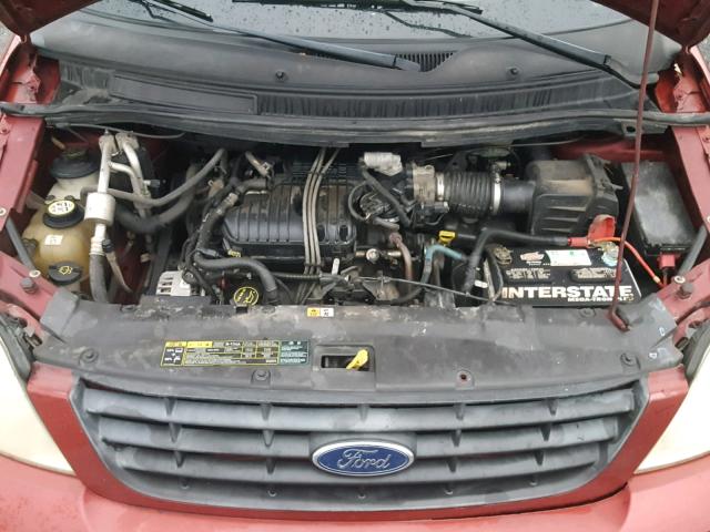 2FMZA57664BA92985 - 2004 FORD FREESTAR S RED photo 7