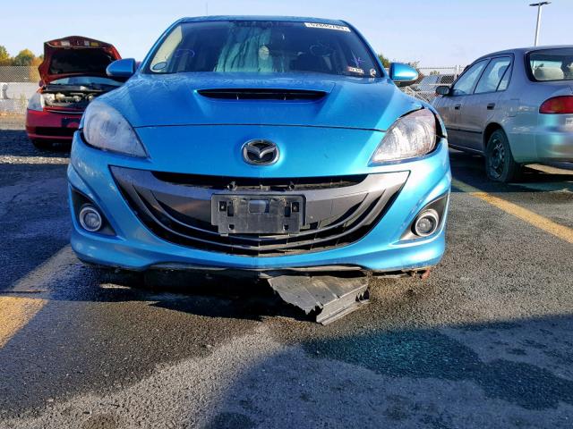 JM1BL1H44A1285942 - 2010 MAZDA SPEED 3 BLUE photo 9