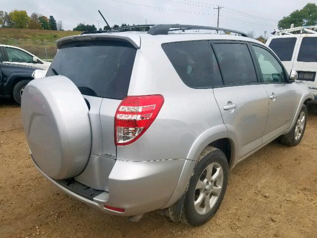 JTMDF4DV3A5030109 - 2010 TOYOTA RAV4 LIMIT SILVER photo 4