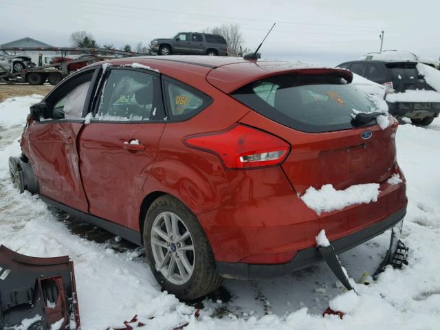 1FADP3K28JL268555 - 2018 FORD FOCUS SE ORANGE photo 3