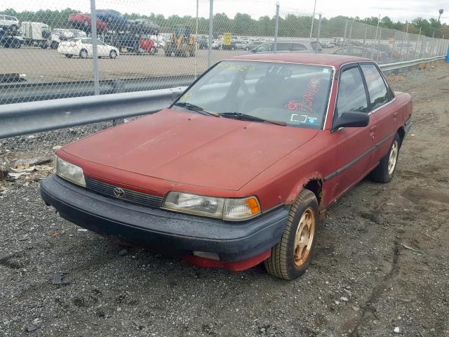 4T1SV21E6LU250531 - 1990 TOYOTA CAMRY DLX წითელი ფოტო 2