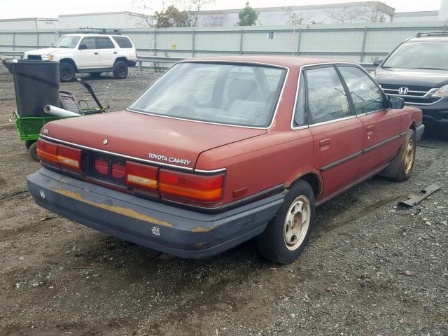 4T1SV21E6LU250531 - 1990 TOYOTA CAMRY DLX წითელი ფოტო 4