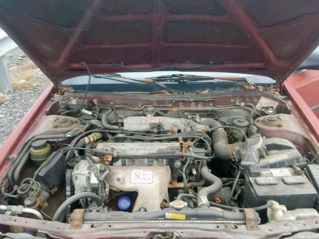 4T1SV21E6LU250531 - 1990 TOYOTA CAMRY DLX წითელი ფოტო 7