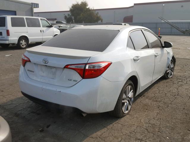 5YFBPRHE5GP421379 - 2016 TOYOTA COROLLA EC WHITE photo 4