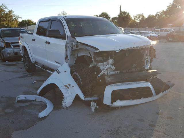 5TFDW54159X085969 - 2009 TOYOTA TUNDRA CRE WHITE photo 1