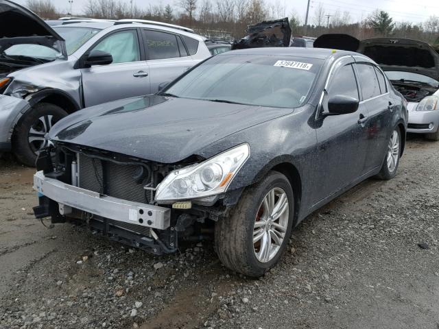 JN1CV6AR4AM453341 - 2010 INFINITI G37 BLACK photo 2