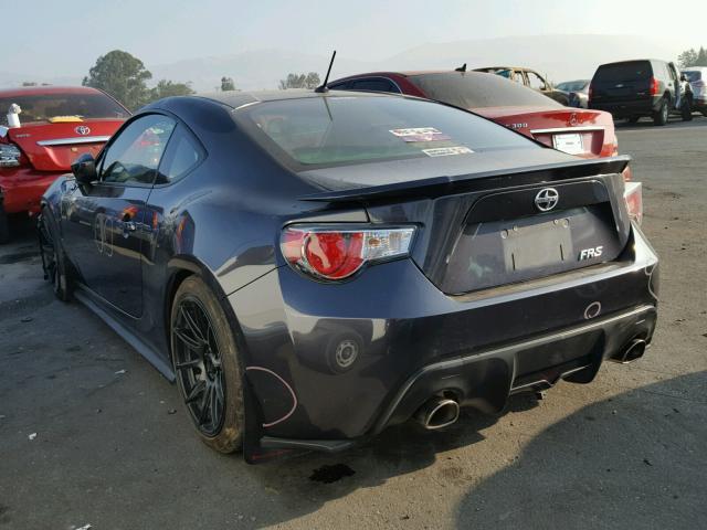 JF1ZNAA13D1734921 - 2013 TOYOTA SCION FR-S GRAY photo 3