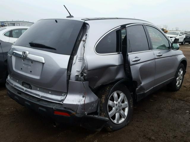 JHLRE48768C025256 - 2008 HONDA CR-V EXL SILVER photo 4