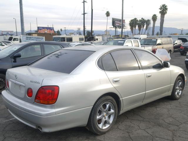 JT8BD69S520161448 - 2002 LEXUS GS 300 SILVER photo 4