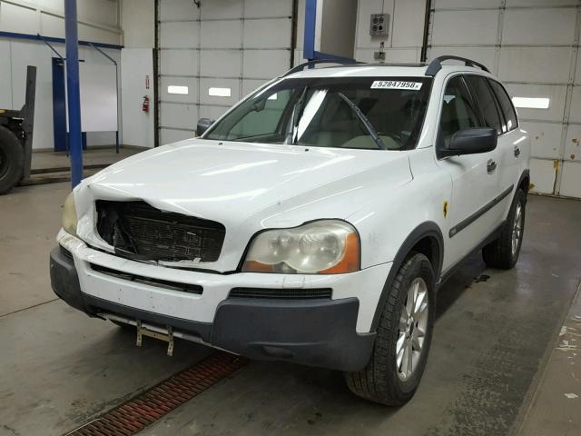 YV1CZ91H441054519 - 2004 VOLVO XC90 T6 WHITE photo 2