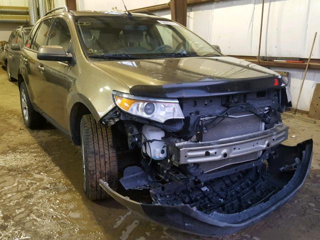 2FMDK4JC2DBA27289 - 2013 FORD EDGE SEL GREEN photo 1