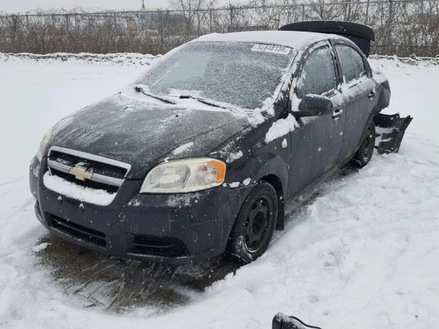 KL1TD55607B043612 - 2007 CHEVROLET AVEO BASE Қара фото 2