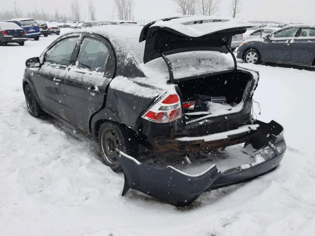 KL1TD55607B043612 - 2007 CHEVROLET AVEO BASE Қара фото 3