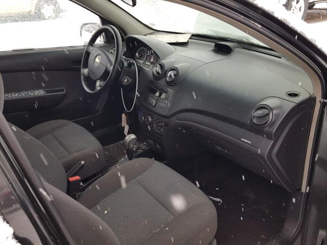 KL1TD55607B043612 - 2007 CHEVROLET AVEO BASE Қара фото 5