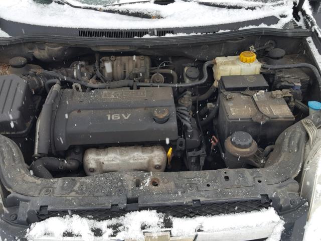 KL1TD55607B043612 - 2007 CHEVROLET AVEO BASE Қара фото 7