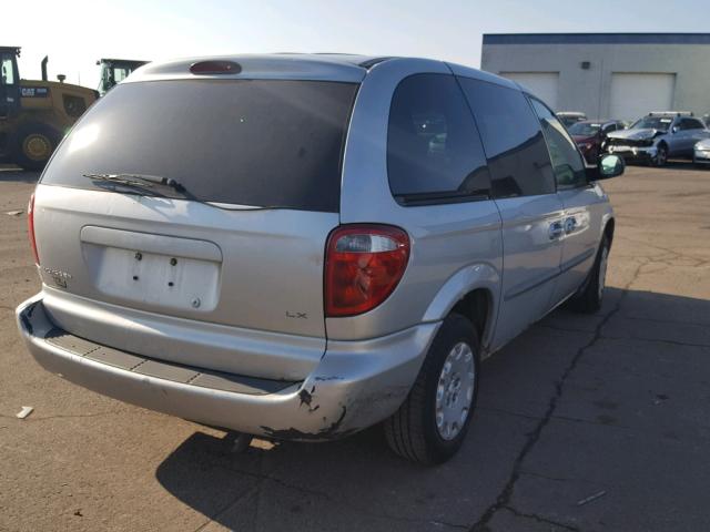 1C8GJ45361B251261 - 2001 CHRYSLER VOYAGER LX SILVER photo 4