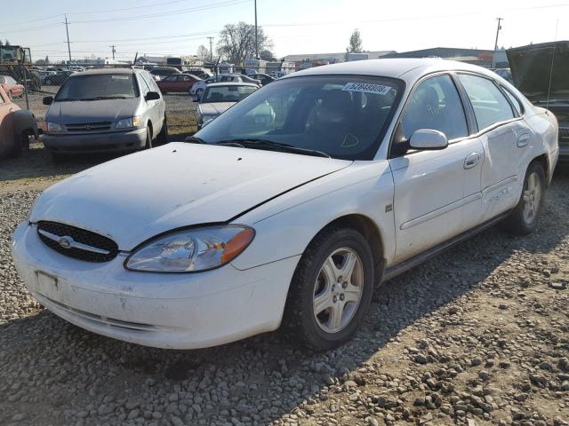 1FAFP56S8YG160485 - 2000 FORD TAURUS SEL WHITE photo 2