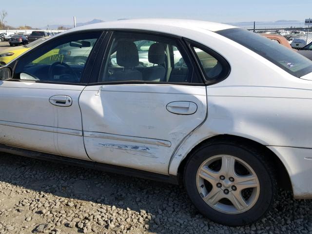 1FAFP56S8YG160485 - 2000 FORD TAURUS SEL WHITE photo 9