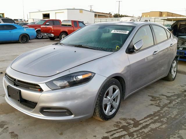 1C3CDFBA7GD694395 - 2016 DODGE DART SXT SILVER photo 2