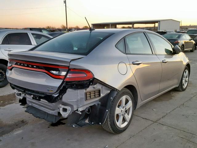 1C3CDFBA7GD694395 - 2016 DODGE DART SXT SILVER photo 4