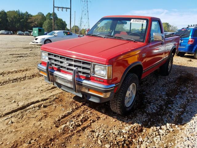 1GCCS14R6P8193353 - 1993 CHEVROLET S TRUCK S1 RED photo 2