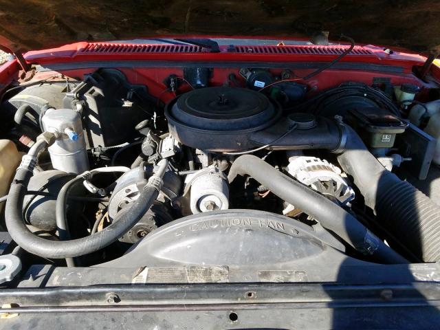 1GCCS14R6P8193353 - 1993 CHEVROLET S TRUCK S1 RED photo 7