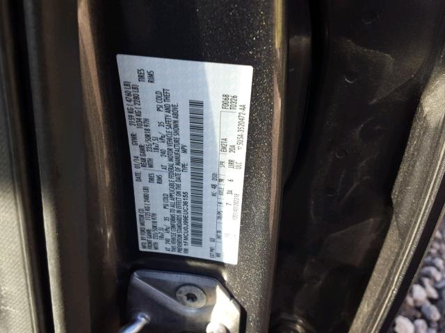 1FMCU0J99EUC36155 - 2014 FORD ESCAPE TIT GRAY photo 10