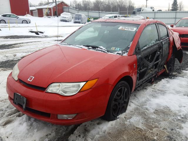 1G8AV12F84Z142220 - 2004 SATURN ION LEVEL RED photo 2