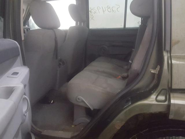 1J8HG48K17C511410 - 2007 JEEP COMMANDER Yaşıl foto 6