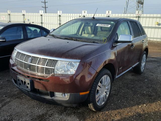 2LMDU88C29BJ04472 - 2009 LINCOLN MKX MAROON photo 2