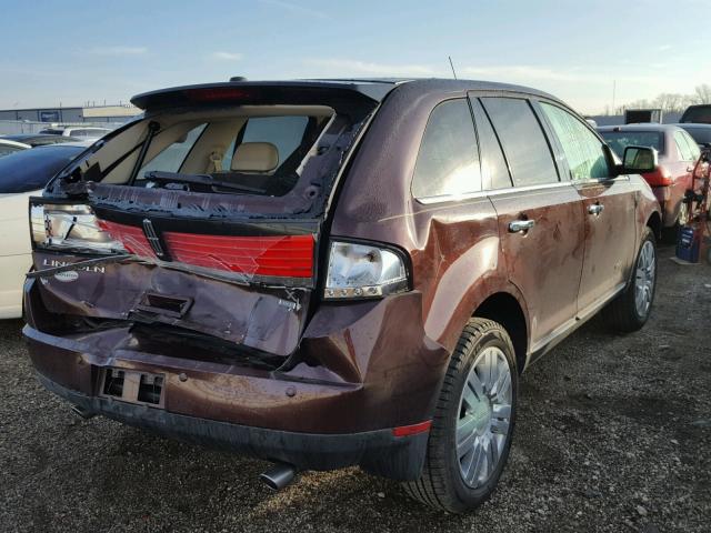 2LMDU88C29BJ04472 - 2009 LINCOLN MKX MAROON photo 4