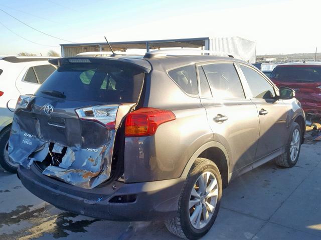 2T3YFREV5FW151592 - 2015 TOYOTA RAV4 LIMIT GRAY photo 4